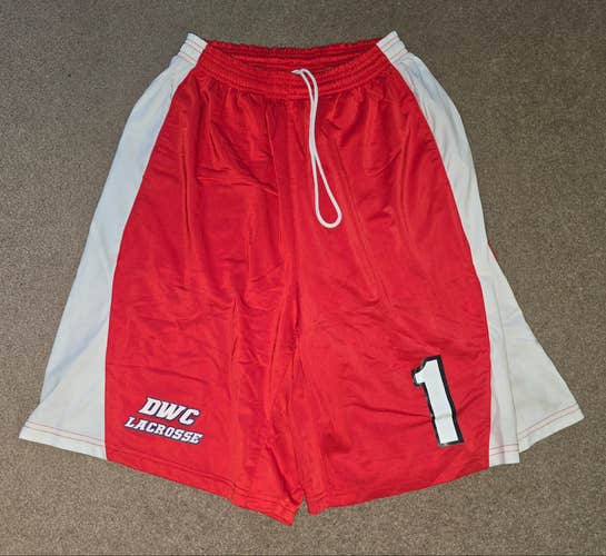 Daniel Webster College Lacrosse Game Worn Practice Shorts Medium