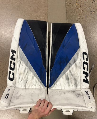 Senior CCM Axis F9 Goalie Leg Pads | 33+1" (Used)