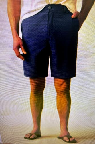 FAHERTY BRAND, Men's All Day Shorts 2.0, 7" Midnight Fishscale, size 36