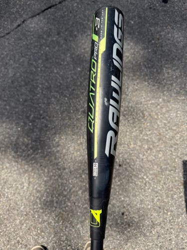 2019 Rawlings Quatro Pro Composite BBCOR Certified Bat (-3) 28 oz 31" (Used)