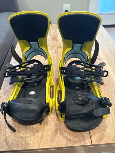 Men's Large Burton CARTEL X EST Snowboard Bindings Freeride (Used)