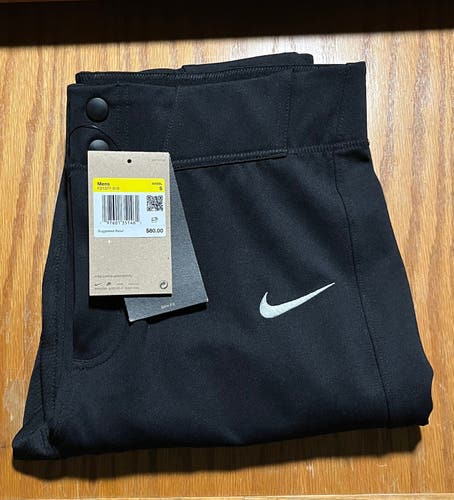 Black Men's Small Adult Nike Game Pants (New)