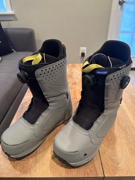 Men's Size M 12.0 (W 13.0) Burton BOA Photon Snowboard Boots Stiff Flex Freeride (Used)