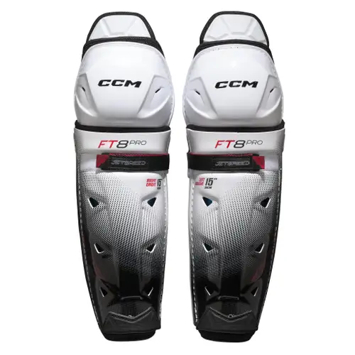 Senior CCM Jetspeed FT8 Pro Shin Pads (New) (SGFT8PRO-SR)