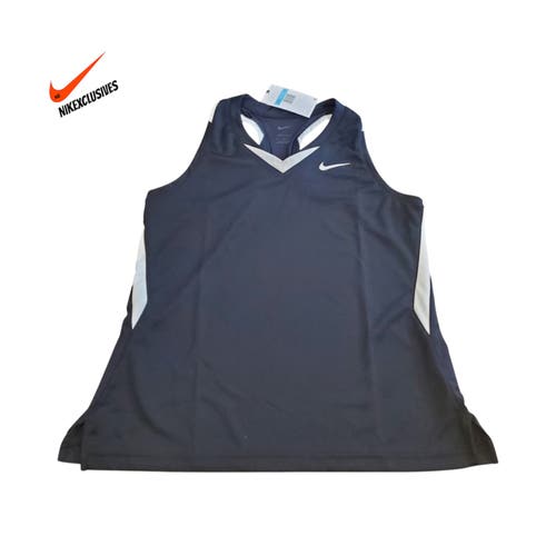 Blue Medium Women's Nike Jersey (New) Nike Elite Racerback Lacrosse Jersey Tank Top DO8825