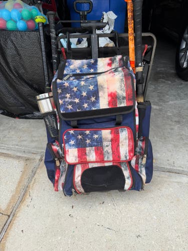 USA Baseball / Softball Boombah Rolling Bag (Used)