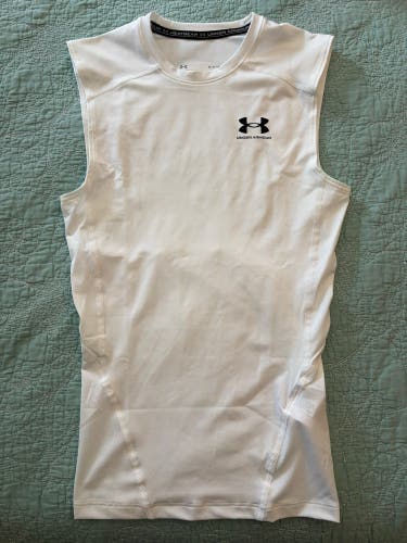 White Small Men's Under Armour Shirt (New)