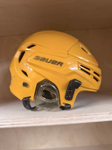 Bauer Re-Akt Hockey Helmet – Senior Medium | Yellow/Gold | Used