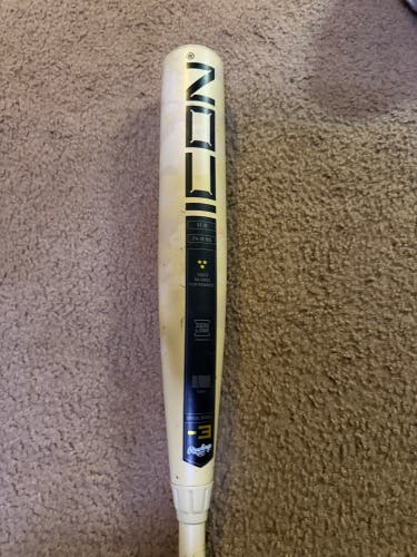2025 Rawlings Icon Composite BBCOR Certified Bat (-3) 30 oz 33" (Used)