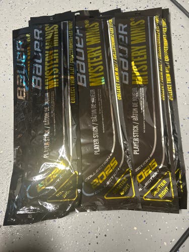 Bauer 2025 Mystery Mini Right Handed Hockey Sticks Lot of 7 (New)