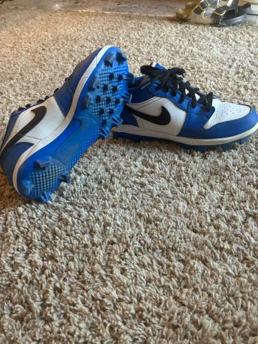 Blue Unisex Size M 7.5 (W 8.5) Adult Air Jordan Molded Cleats Cleats (Used)