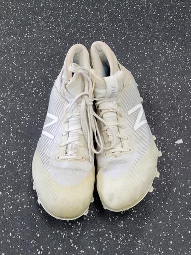 Used New Balance LAX Cleats Mens White Senior 12 11849-S000039414