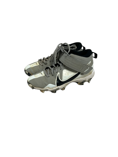 Used Nike TROUT BB/SB Cleats Grey Junior 04 11692-S000150330