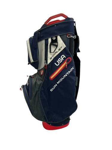 Used Sun Mountain STARLET Mens Cart Bag White/Red/Navy 11692-S000150349