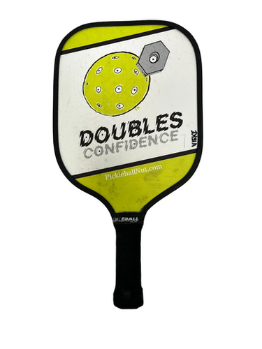 Used PICKLEBALL NUT DOUBLES CONFIDENCE Pickleball Racquet White And Orange 11692-S000150381