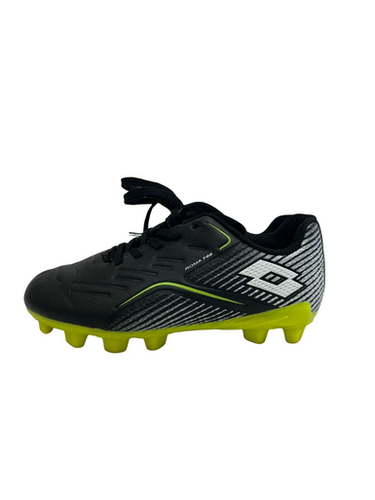 Used Lotto ROMA 700 Soccer Cleats Black And Neon Green Youth 11.0 11692-S000150396