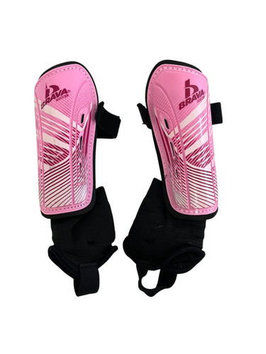 Used Brava Soccer Shin Guards Junior Pink XS 11692-S000150395
