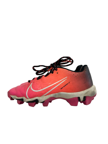 Used Nike HYPERDIAMOND BB/SB Cleats Pink Youth 13.0 11692-S000150398