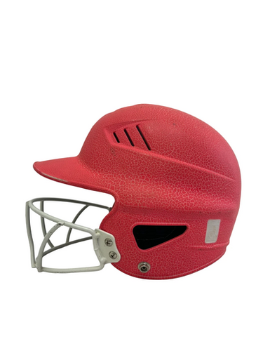 Used Rawlings RCFH Batting Helmet w/Mask Pink One Size 11692-S000150409