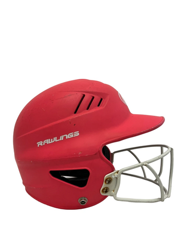 Used Rawlings RCFH Batting Helmet w/Mask Pink One Size 11692-S000150446