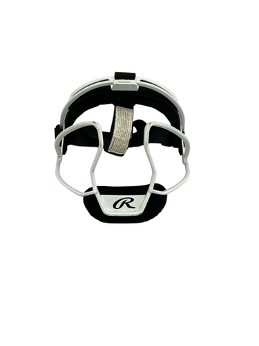 Used Rawlings HI VIZ BB/SB Fielders Mask White One Size 11692-S000150295