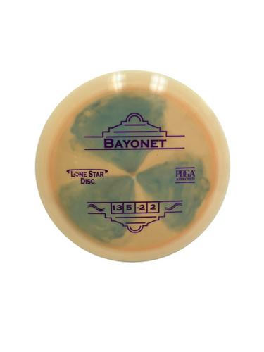 Used Lone Star Disc BAYONET Disc Golf Driver Yellow 175g 11692-S000150305