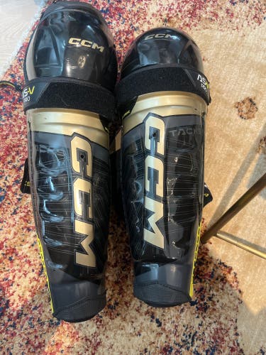 Senior CCM Tacks AS-V Pro 16" Shin Pads (New)