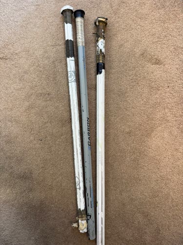 3 Lacrosse Shafts. ECD, MAVERICK, DRAGOFLY