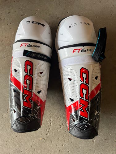 Intermediate CCM JetSpeed FT6 Pro 13" Shin Pads (Used)