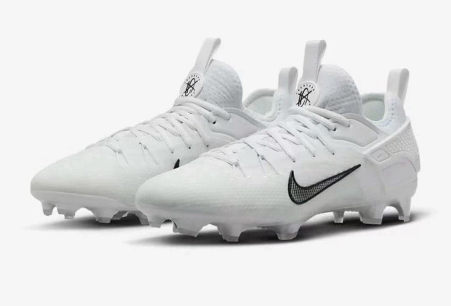 new men's size 7.5/women's 9 Nike Alpha Huarache 9 elite low LAX white cleats