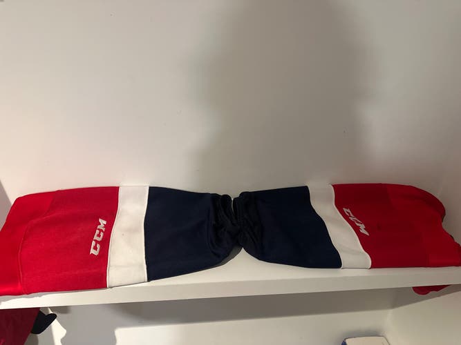 Red Men's Small CCM Socks (Used)