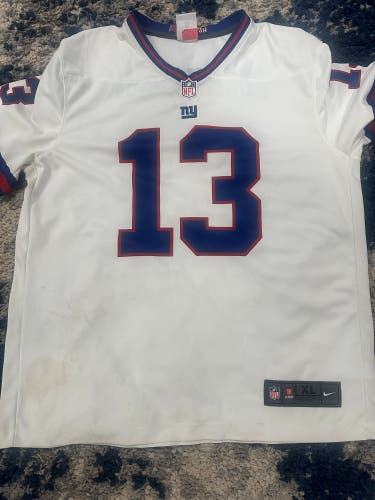 ODELL BECKHAM JR WHITE COLOR RUSH XL Men's Nike Jersey