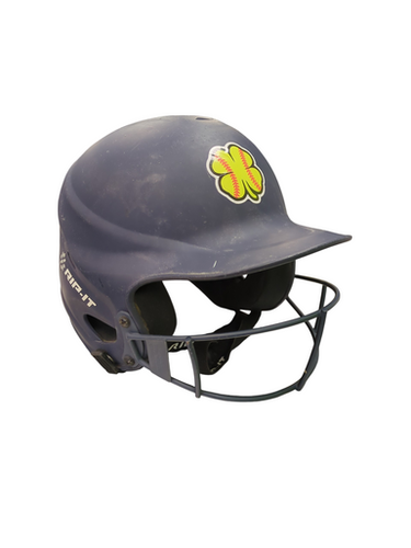 Used RIP-IT STANDARD Batting Helmet w/Mask Navy Blue S/M 11862-S000094261