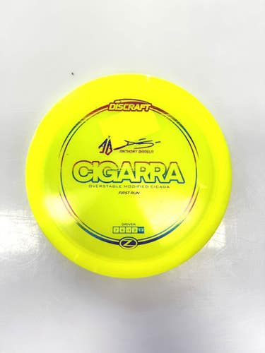 Used Discraft CIGARRA Disc Golf Driver Yellow 11860-S000308445