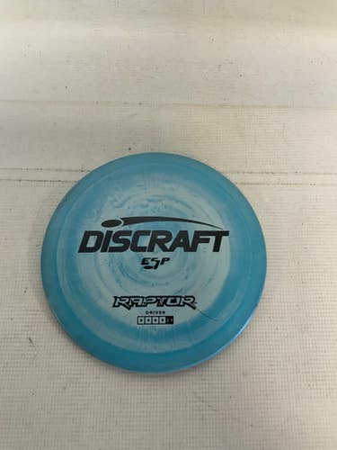 Used Discraft RAPTOR ESP Disc Golf Driver Carolina Blue 11823-S000038966