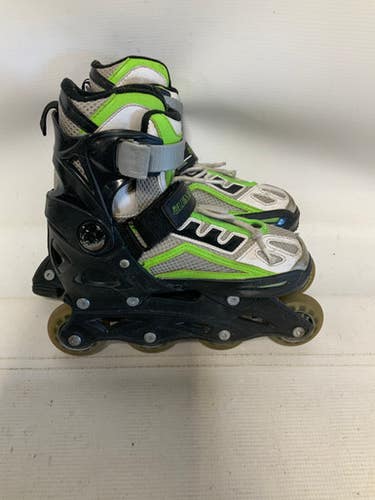 Used Element ABEC5 Junior Rec Fitness Skates Green Adjustable 11823-S000038950