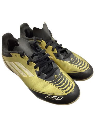 Used Adidas Soccer Cleats Black And Gold Junior 05 11347-S000268546