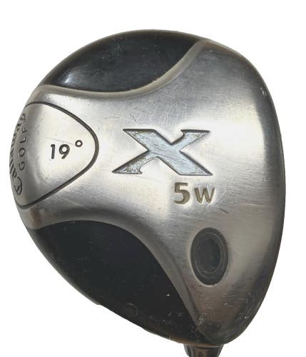 Callaway Golf X 5 Wood 19* RH 55g Fujikura Gems Ladies Graphite 41" New 360 Grip