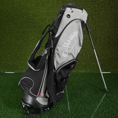 Callaway XTT MAT-X Stand Golf Bag Gray Black 7-Way Divider W/ Dual Strap