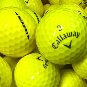 5 Dozen Yellow Callaway Warbird Golf Balls- AAA Grade- High Visibility