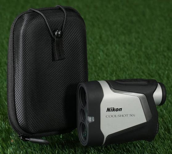 Nikon Coolshot 50i Rangefinder Golf Range Finder Black / Silver With Hard Case