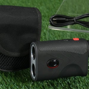 Unbranded Rechargable Rangefinder Golf Range Finder Black W/ Slope, Case & Cord