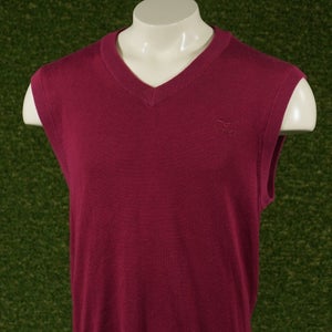 Mens Large Mizuno WindLite Sleeveless Sweater Vest Maroon / Red VGC