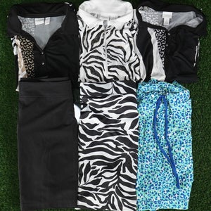 (6) Womens Golf Clothing Lot Chicos Weekends Size 2 Tennis Polos & Skorts