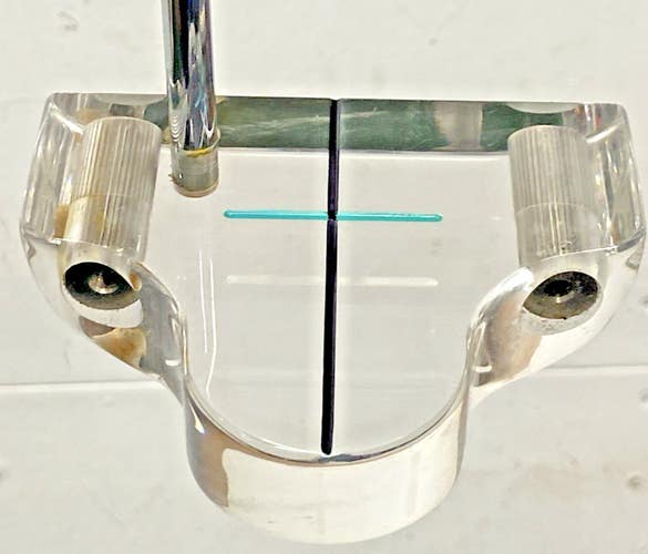 Clearview Acrylic Mallet Alignment See-Through Putter RH Steel 34" Awesome Grip