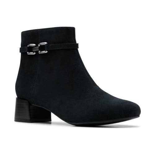 Clarks Iridessa Air 26184201 Boots Womens US 10 Black Suede Ankle Booties MEW506