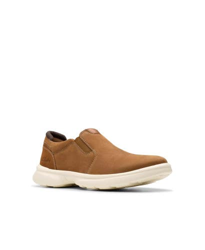 Clarks Bradley Ease 26182218 Loafer Mens 7.5 M Brown Nubuck Slip-On Shoes MEW498