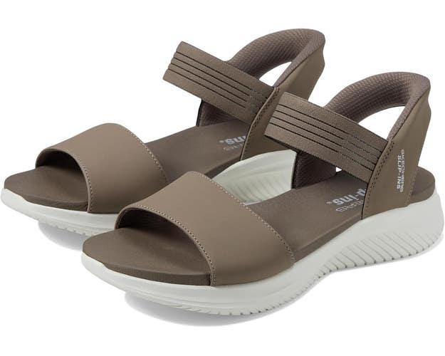 Skechers Ultra Flex 3.0 Summerville 119804-DKTP Sandals Women's 7B Taupe RHS8242