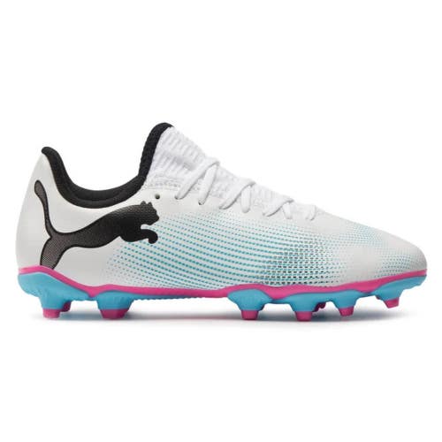 Puma Future 7 Play 10773401 Kids US 6 White Black FG/AG Football Boots RHS8257
