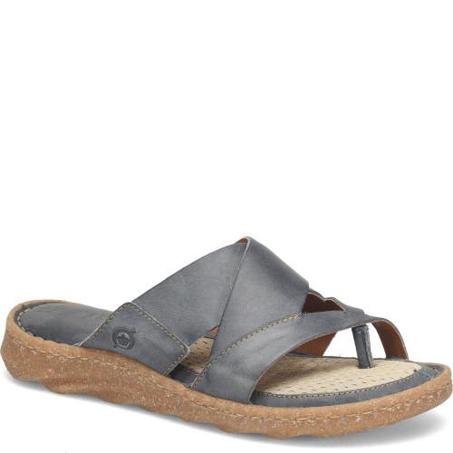 Born Sorja Sport BR0056634 Sandals Women's US 10 M Navy Leather Slip On RHS8256
